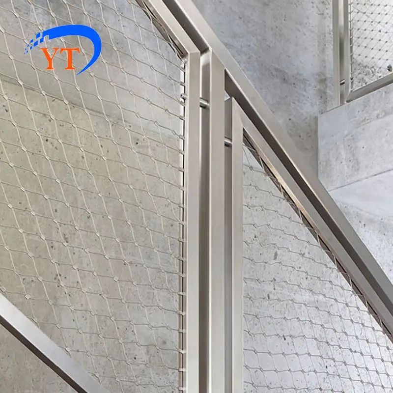 trade assurance supplier 25 micron 304 stainless steel balustrade wire mesh