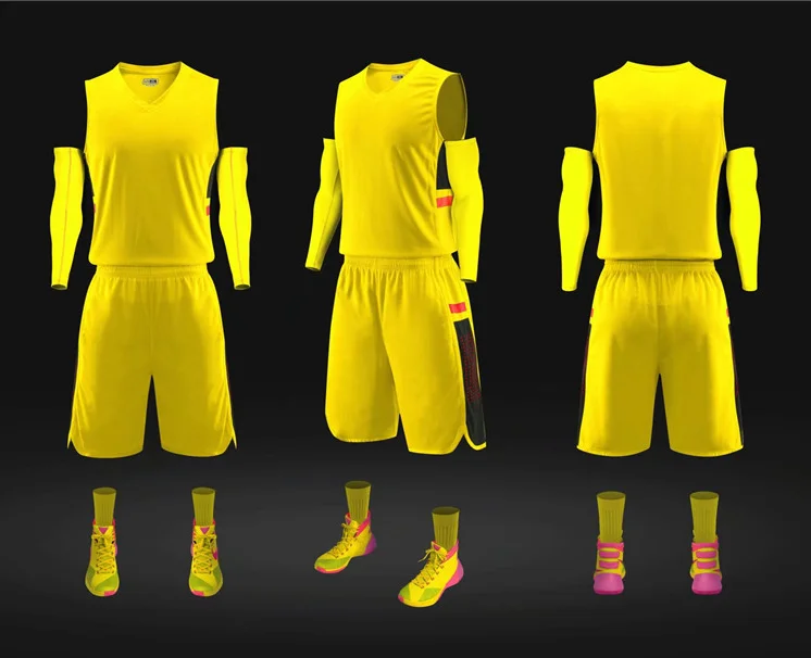 
2019 Latest Design Sublimated Printing Wholesale Basketball Jersey Customized Youth Reversible Basketball Uniforms 