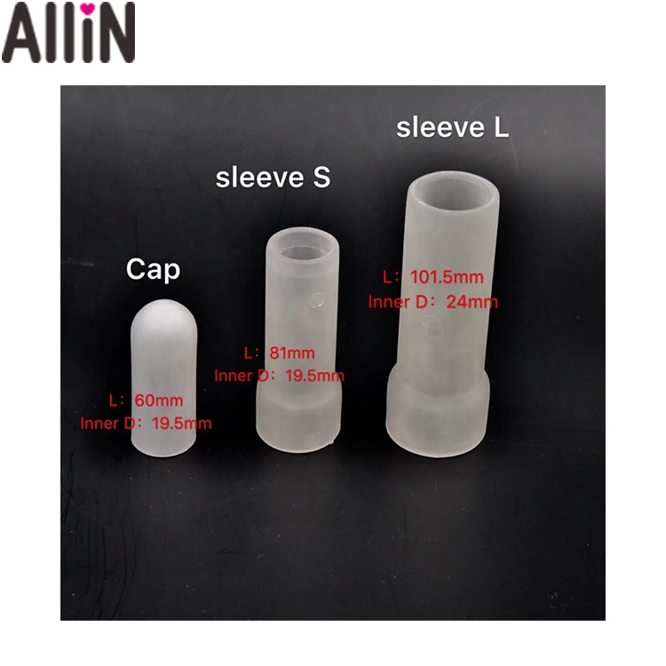 Silicone Sleeves for all Penis Enlargement Extender Stretcher Pump Hanger Enlarger Penis sleeve phallosan condom size master