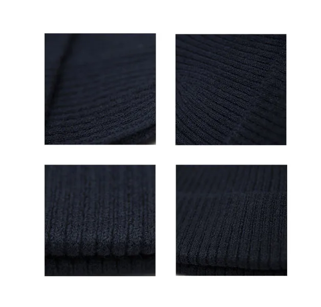 Wholesale Black ribbed blank beanie hat