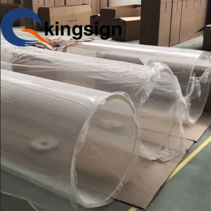 Large size plexiglass tube acrylic aquarium 600mm 800mm 1000mm