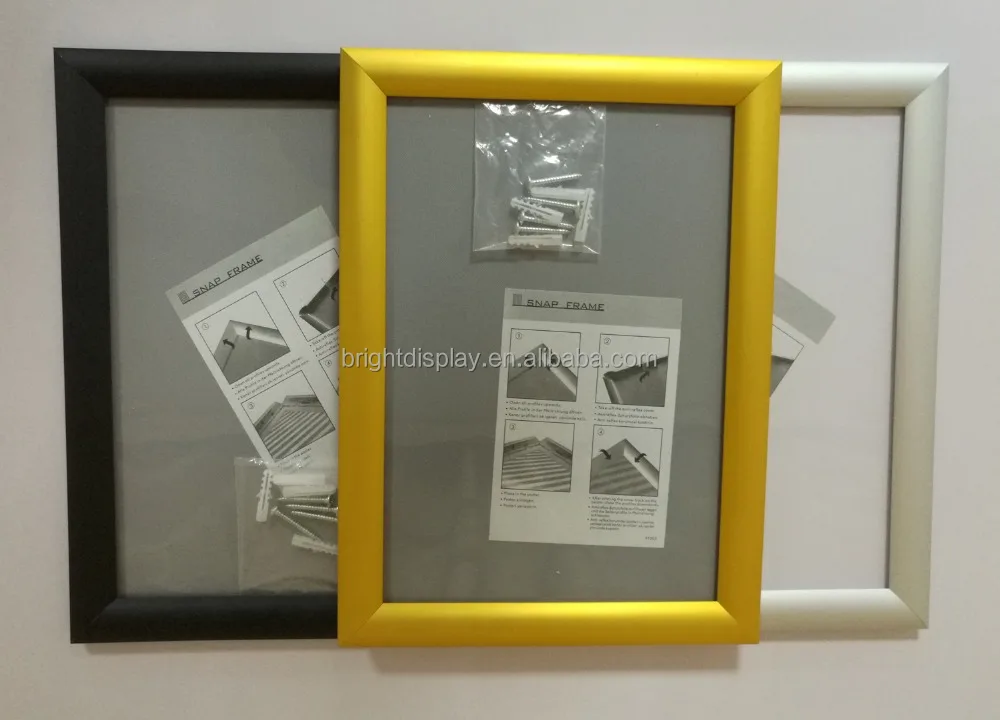New model 25mm Aluminium clip frame,Poster frame A1/ A2/ A3/ A4