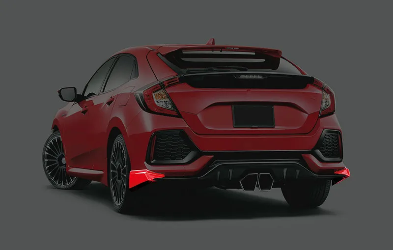 Carbon Fiber for Honda Civic FK7 Mugen Rear Bumper Spat