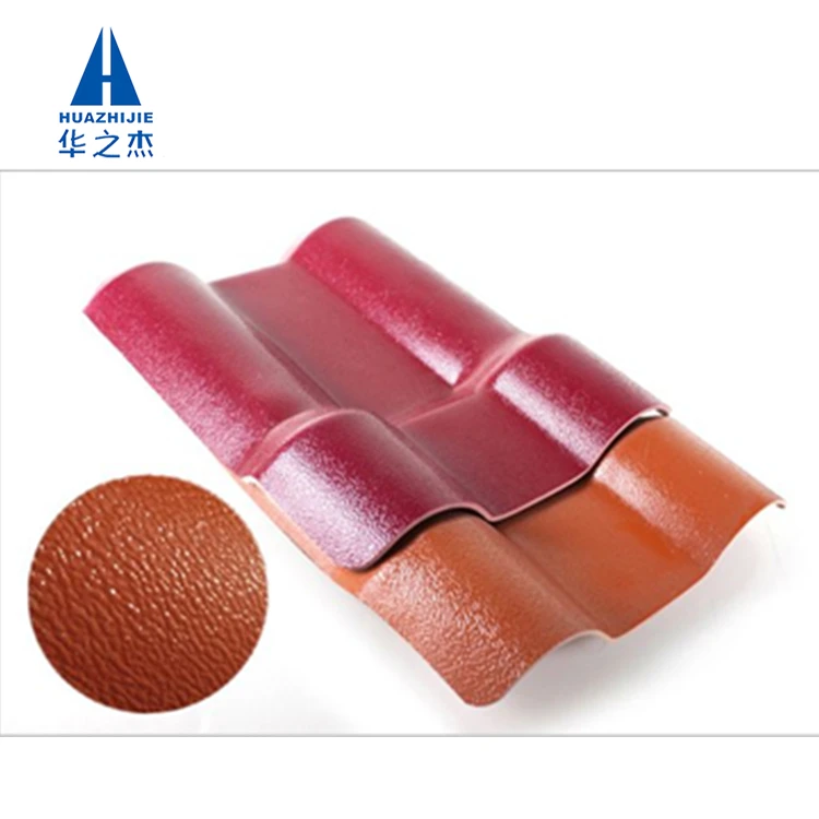 1050mm Residential Terracotta Spanish Synthetic Resin ASA PVC Roof