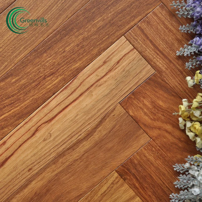 African padauk fishbone flooring padauk engineered wood parquet flooring factory prices herringbone floor