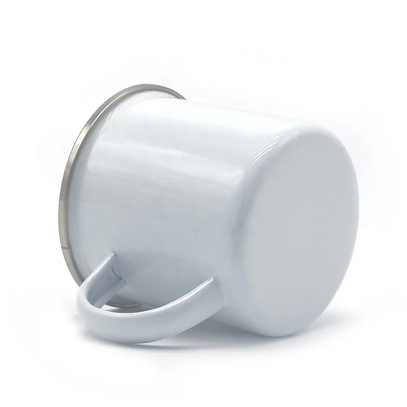 Wholesale 330ml  Vintage Souvenir Enamel Coffee Cup Custom Retro Enamel Cup Mug Sublimation