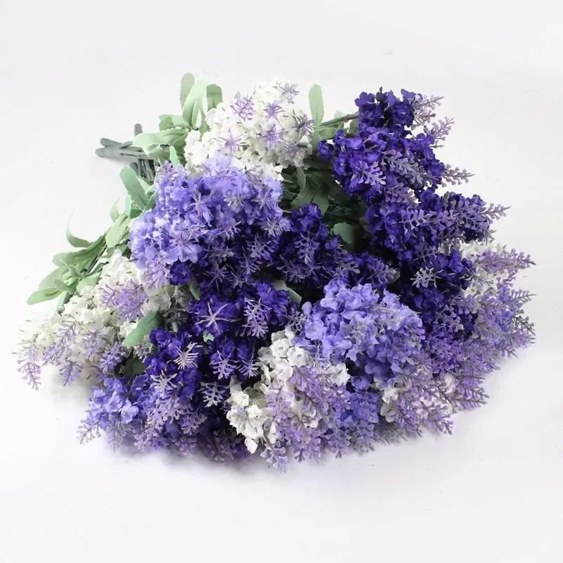 
Shininglife home party decorations flowers 3 colors lavender flowers for bouquets wedding 