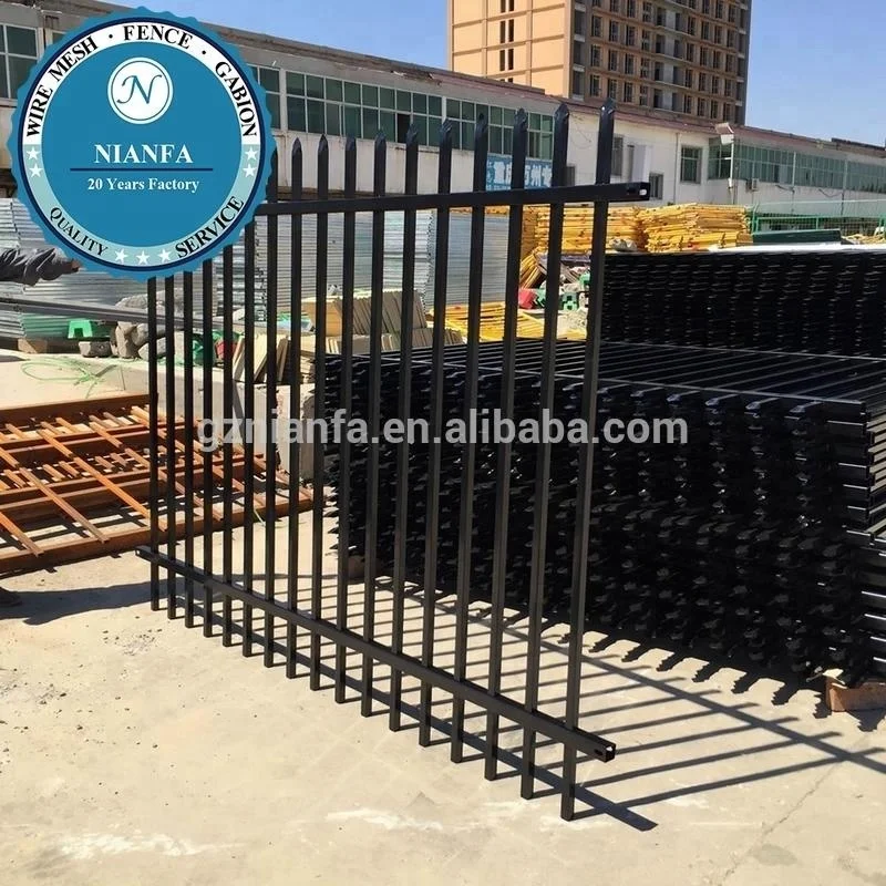 galvanized wrought iron ornaments fence Guangzhou factory canton fair