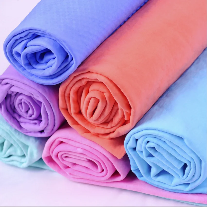 Custom Logo Embossed PVA Chamois Towel For Summer