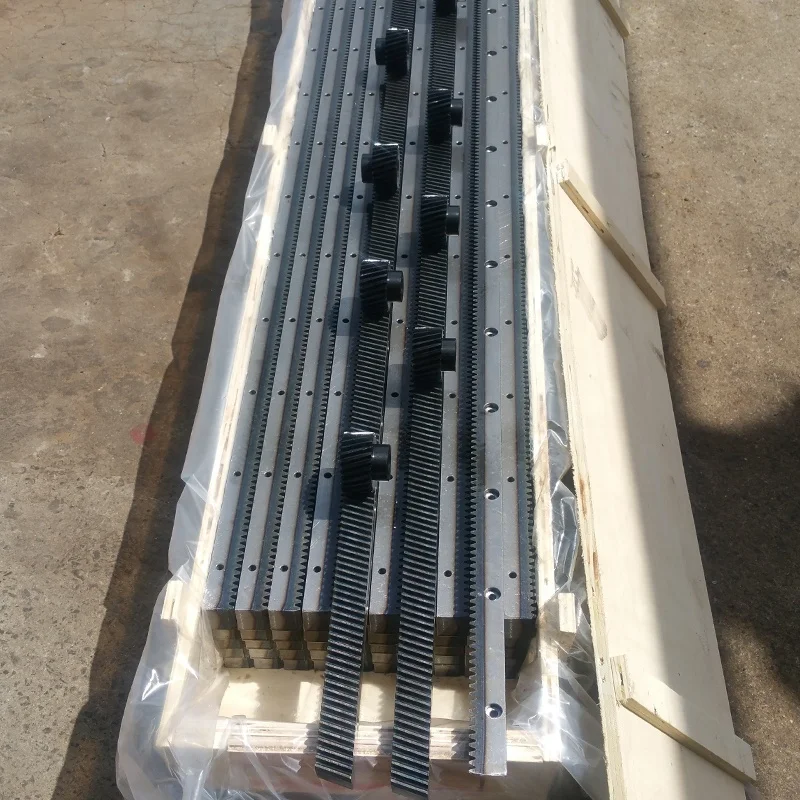 
High precision heat treatment hardened teeth CNC helical gear rack and pinion 
