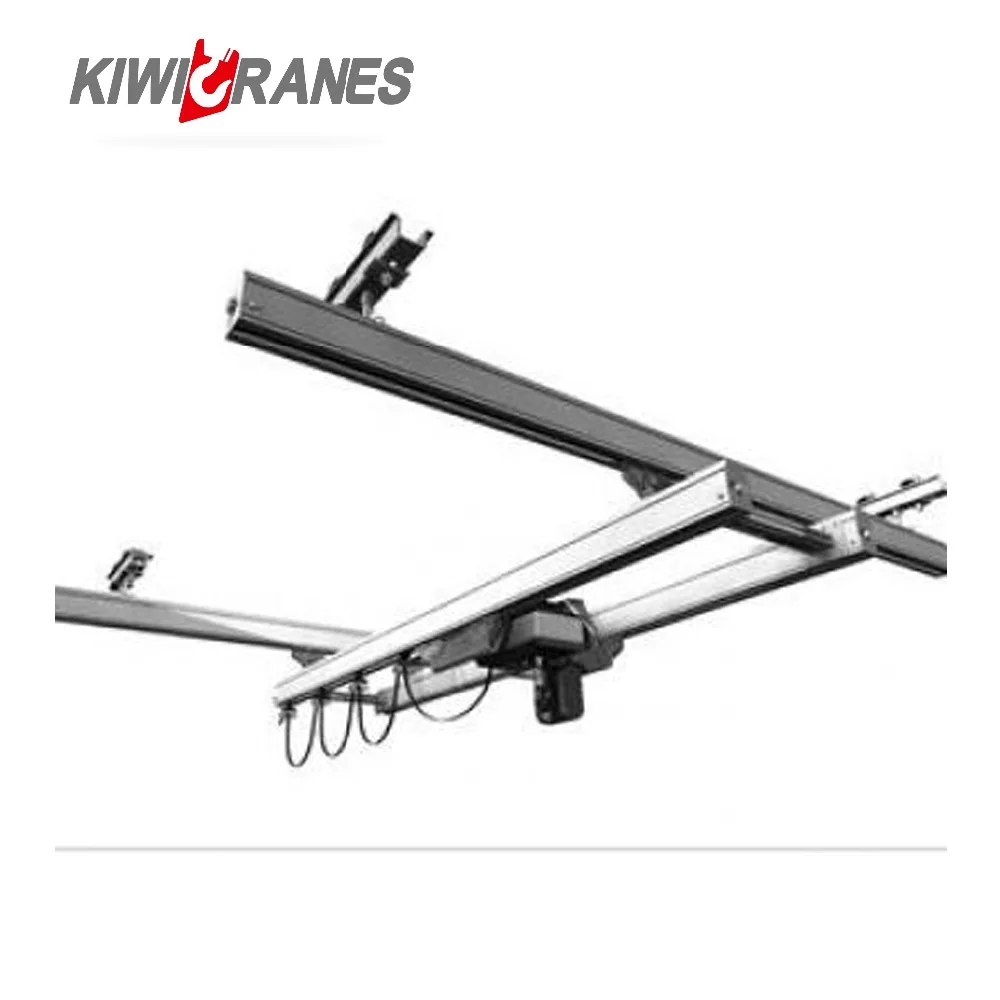 KK aluminum Enclosed track Profile Workstation Crane with lifting hoist 250kg