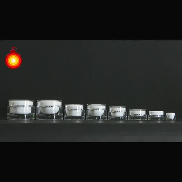 6ml ~ 120ml cosmetic plastic acrylic empty jar