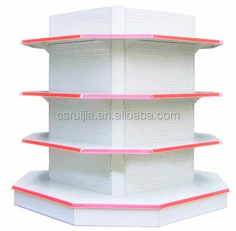 supermarket metal gondola disapaly shelving
