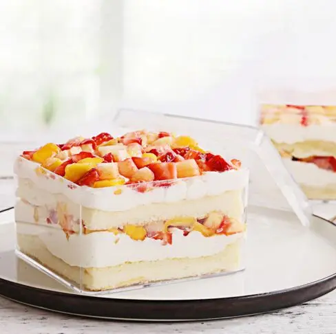 Plastic Blister Tray With Lid For Fruit/Cake/Candy/Biscuit Transparent Plastic Rectangular Food Storage Container Packing Box