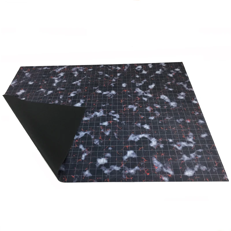 AY Custom Design Large Role Playing RPG Battle Grid Mat Anti slip Wholesale 36x36 Rubber Playmat War Game Mats