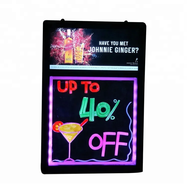 
New Products Invention Acrylic Panel Led Advertising Sign Board 