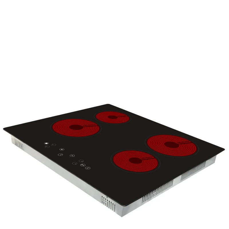 Новинка 2019, электрическая керамическая варочная панель OEM ODM от китайского производителя, встроенная электрическая варочная панель с 4 горелками