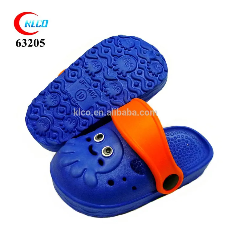 
Cheap wholesale alibaba shoes with top quality kids blue eva clogs 