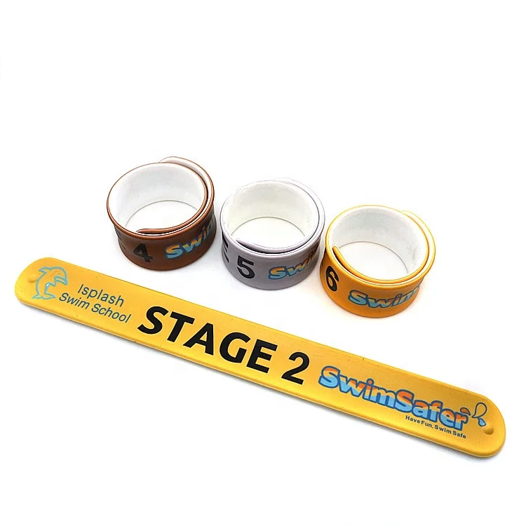 
Sedex Factory cheap silicone snap band promotional rubber slap wrist band custom silicone slap bracelet 