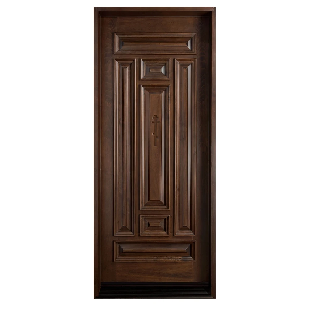 high quality church prehung poland oak bullet proof flush door with rubber seals