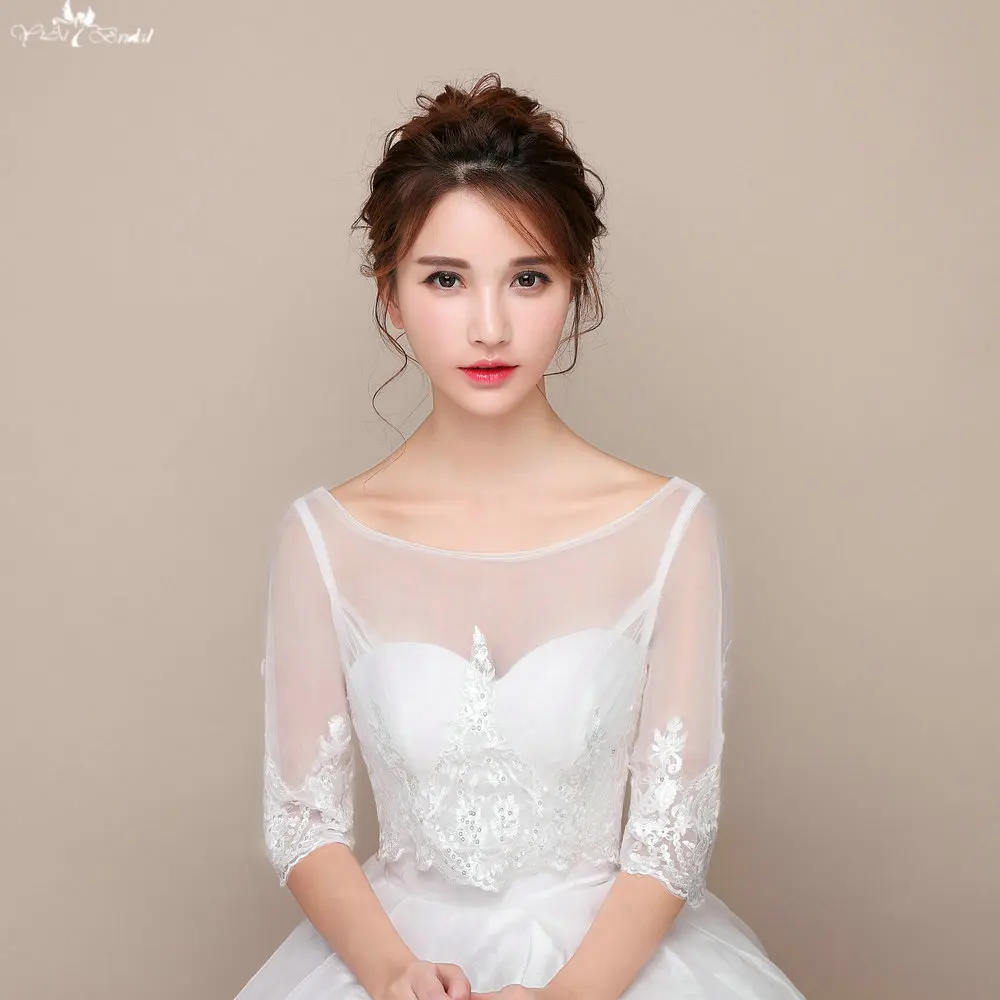 
LZP101 Boat Neck Illusion Sequin Fabric Long Sleeve Bolero Jacket 