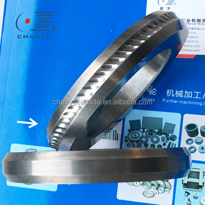 PR 7.0 Tungsten carbide rollers for cold rolling cassette for flattening and ribbed wire