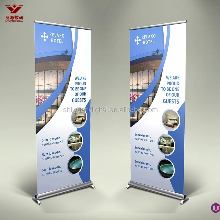 Exhibition Usage 85x200 Roll Up Banner Display Roll Up Screen