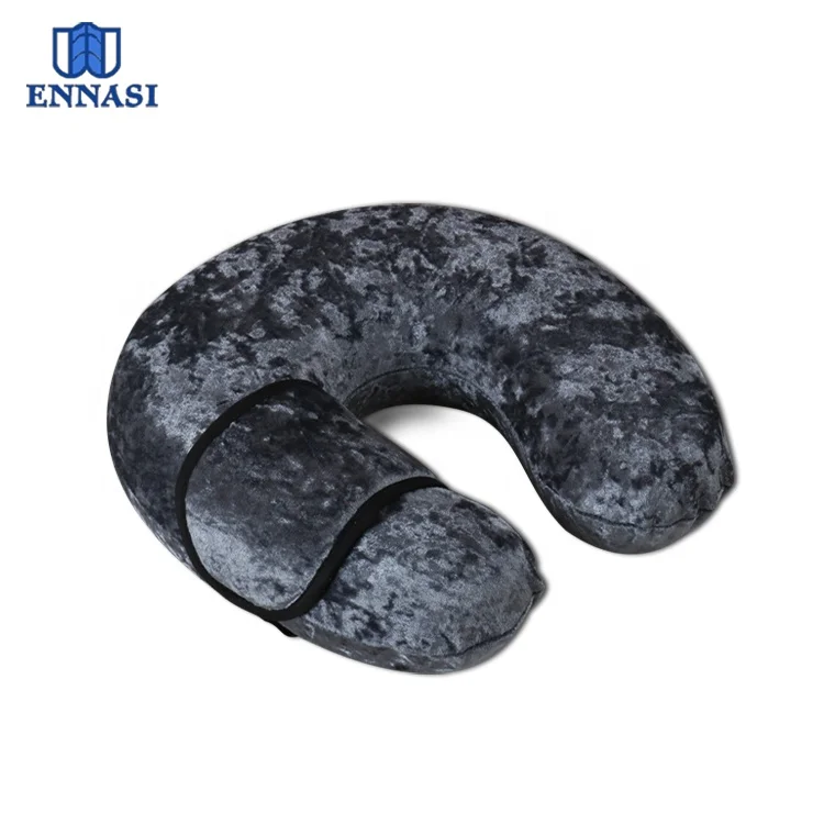 Camping Airplane Memory Foam Travel Pillow Eye Sleep Mask U Shape Travel Kit Neck Support Pillow