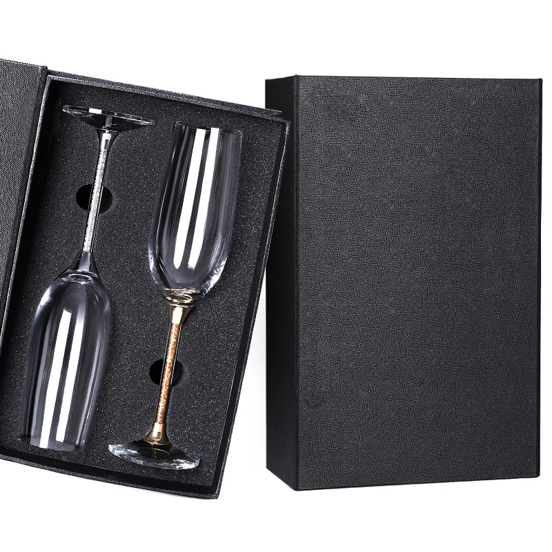 Gift package Wedding Crystal 200ml Champagne glass Flute Crystal champagne glass