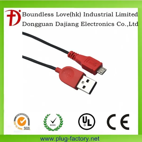 high quality usb 2.0 am to 5 pin micro b male cable