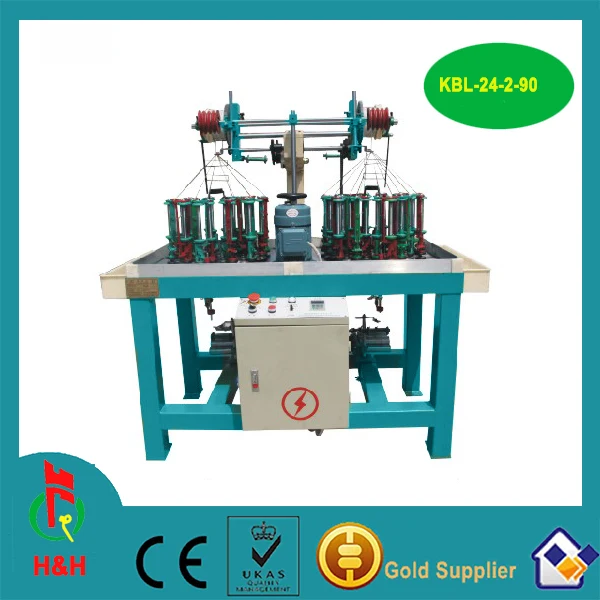 24 шпинделя шнурки оплеточный станок