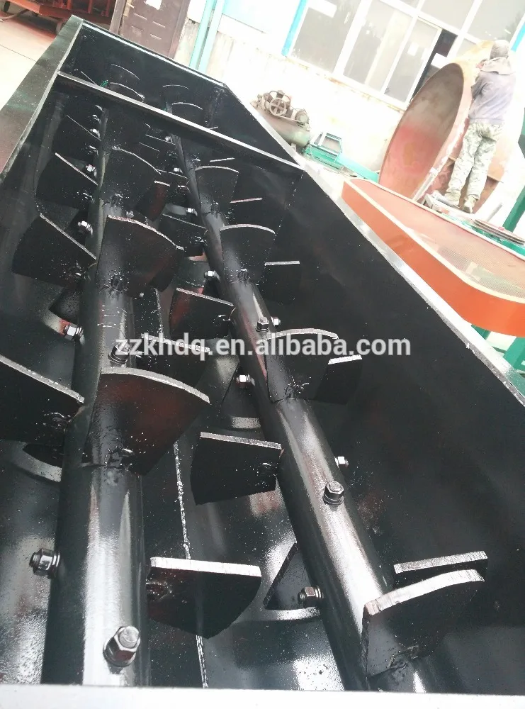 Top quality charcoal coal dust double shaft mixer with best price