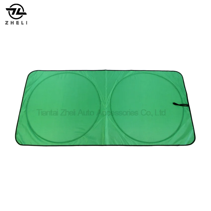 
Two wire circle folding car sunshades for car front sun shade 