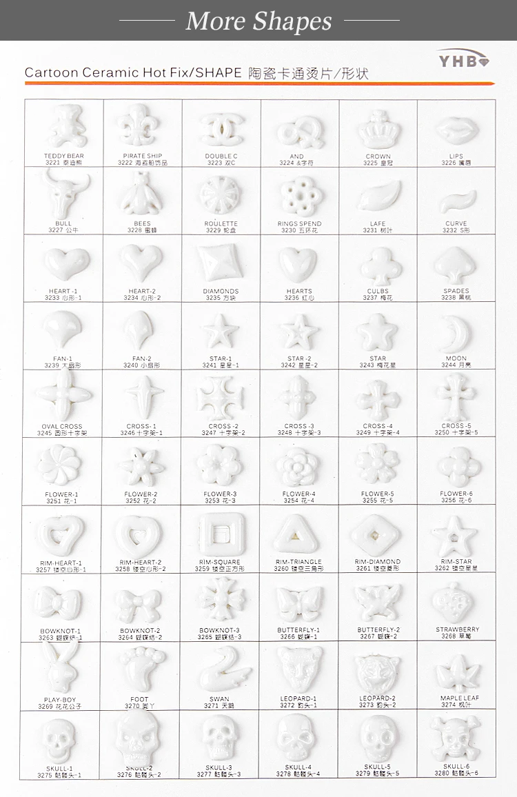 Top selling embellishments Diamond fancy ceramic decoration pearl rhinestones for dress