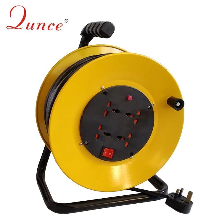 Children Protection Universal Extension Cord Reel Retractable Cable Reel Drum with Switch