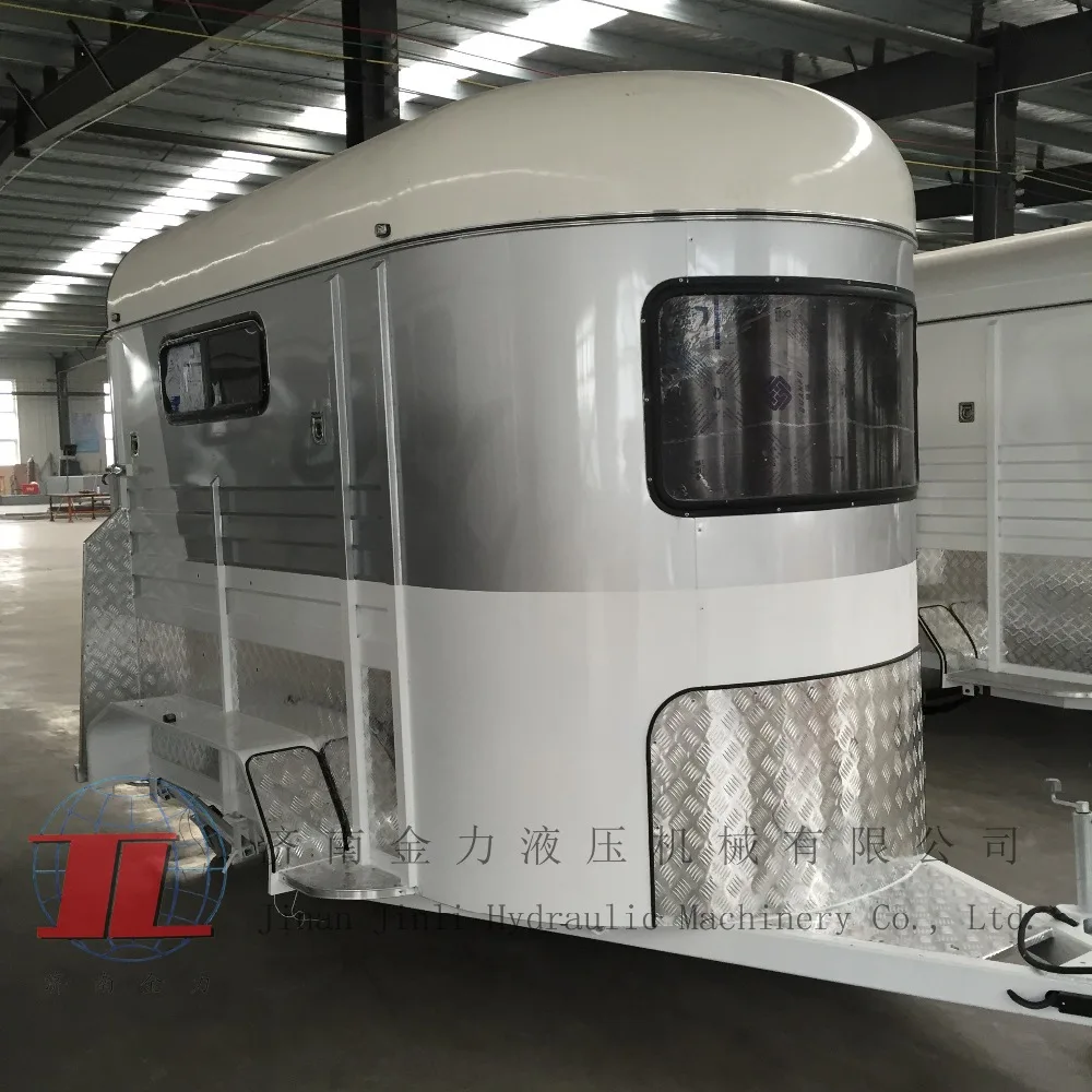 Стандартный лошадиный прицеп с поплавком и прямой нагрузкой, 2 лошади