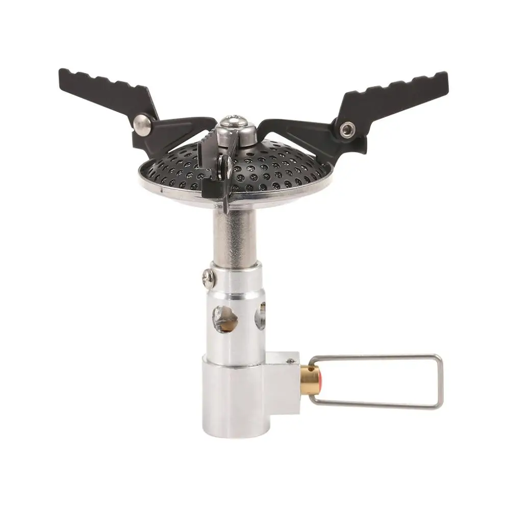 New Coming Ceramic Coating Ultralight Mini Camping Gas Stove, Pocket Hiking Outdoor Backpacking Butane Propane Gas Burner 2300W