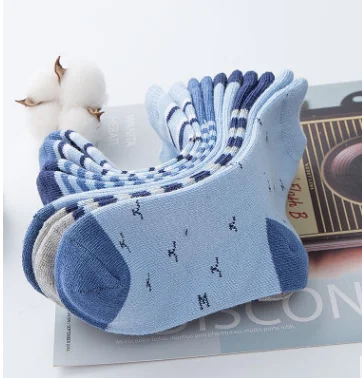 
New Plain Stripe Tube Cotton Kids Boy Socks 