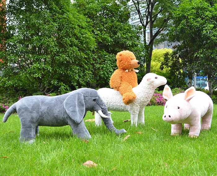 ICTI factory Simulated animal cartoon sheep children chairs plush stuffed animal sofa