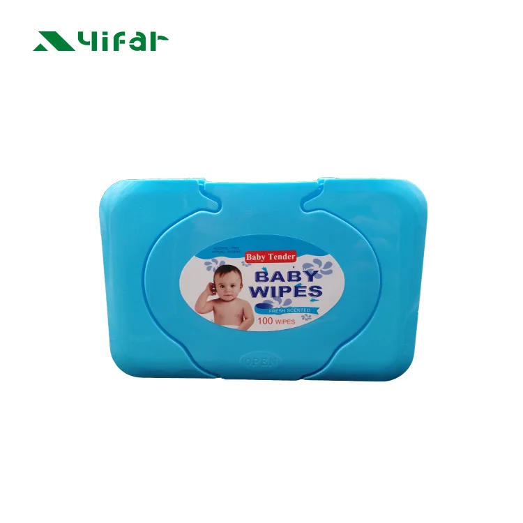 Plastic box packing baby wet wipes for babies