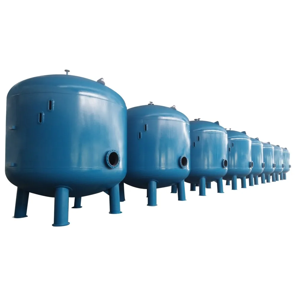 Industrial water treatment equipment multi media sand filter carbon steel vessel