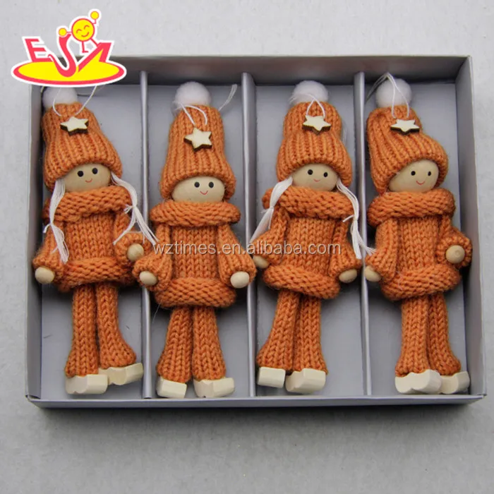 toy New products top fashion kids lovely dolls wooden Xmas toys W02A240