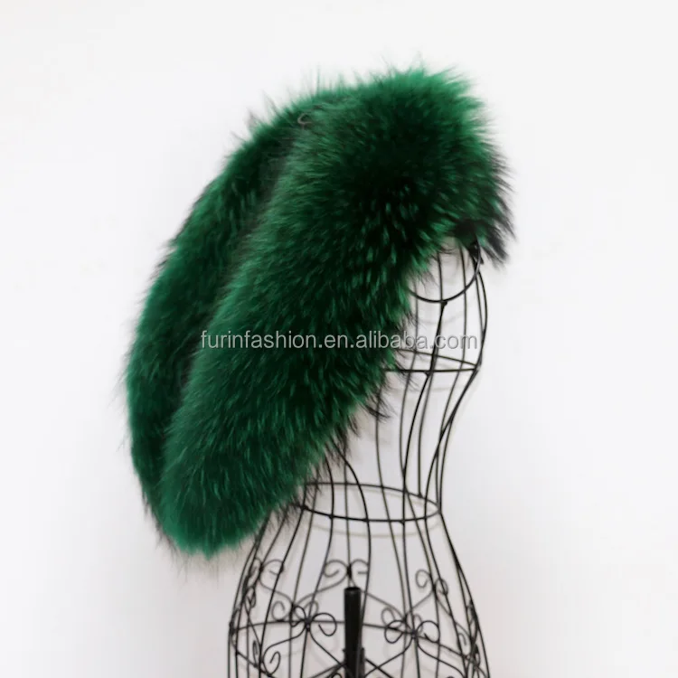 2017/2018 Wholesale High Quality Colorful Raccoon Fur Collar for Garment&Clothes&Denim Coat Fur Scarf