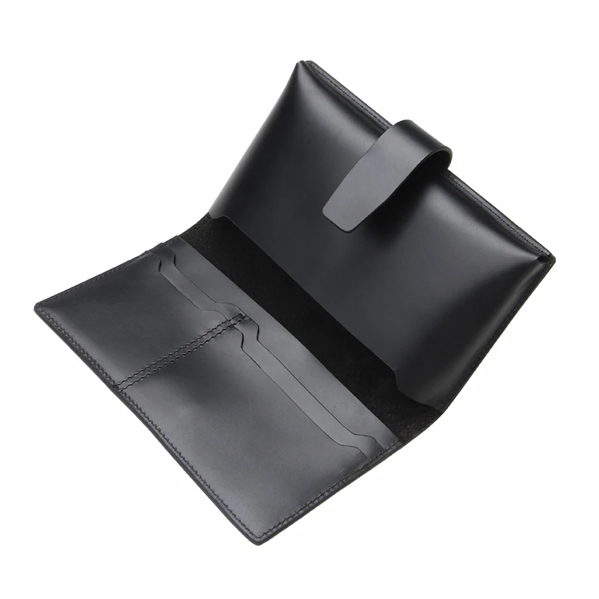 Factory Wholesale Black Vintage Leather Cell Phone High Quality Holder Case Wallet