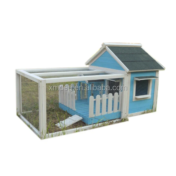 wood small pet house Wooden Rabbit Cage with enclosed run