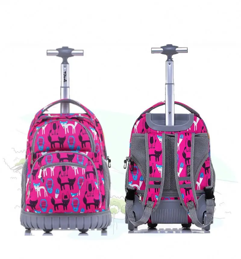 Kids Rolling Backpacks Luggage Trolley School Bags