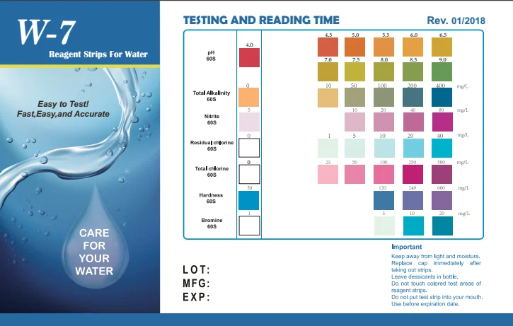 7 in 1 Water Rapid Test Kit