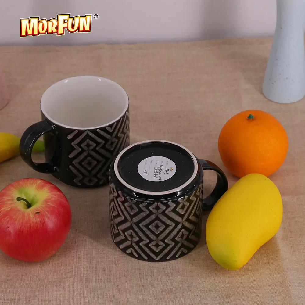 Настроить черный керамический чай Кружка с полосой