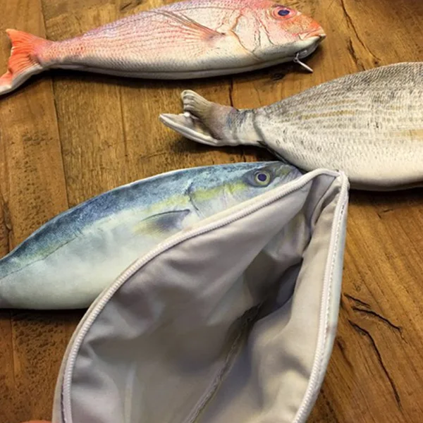 
NEW South Korea stationery NEW ideas fashion Sea Fished Shaped Canvas Pen Bag pencil case 