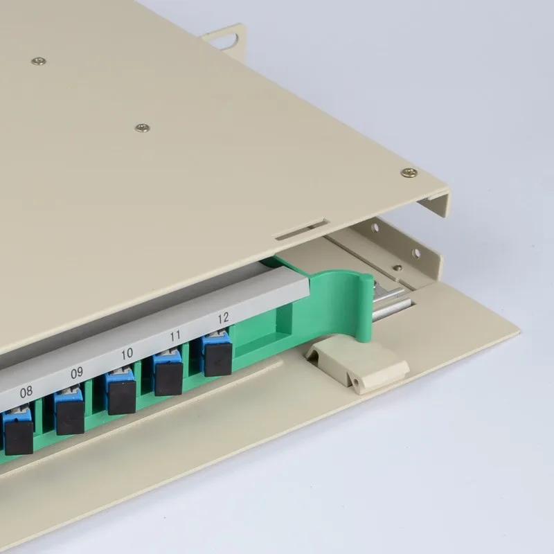 
19 Inch Cabinet 1U Optical fiber Distribution Frame Full Load SC 12 Core ODF 